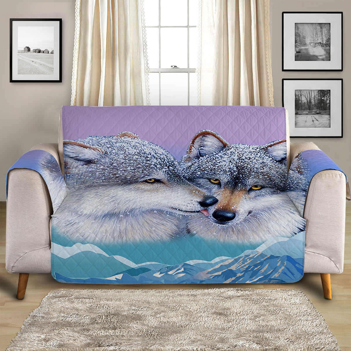 Wolf's Kiss Quilted Cover for Sofa, Chairs, Futons & Recliners