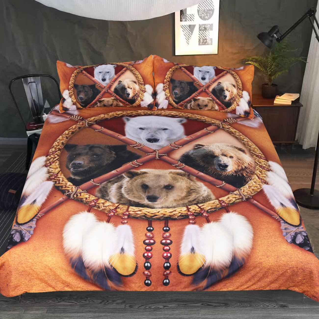 4 Bears Dreamcatcher Bedding Set