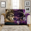 Wolf Dreamcatcher Face Quilted Cover for Sofa, Chairs, Futons & Recliners
