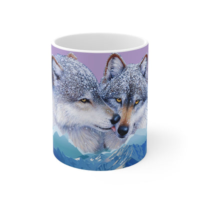 Wolf Kiss Mug 11oz