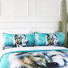 Turquoise Wolf Feather Bedding Set