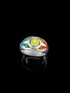 Rainbow Opal Pride Ring in 925 Sterling Silver