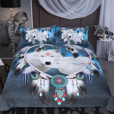 Wolf Love Dreamcatcher Bedding Set