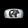 Bear Symbol Ring in 925 Sterling Silver