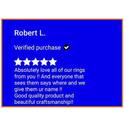 A five-star verified review of Wolvestuff's Sleeping Beauty Mountain" Ring - good quality and craftsmanship
