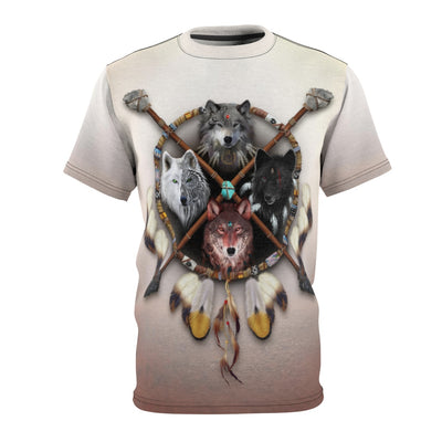 4 Wolves Warrior Light All Over Print T-shirt