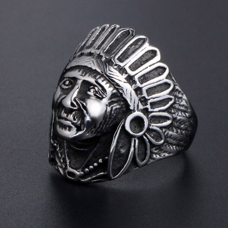 'The Chief'- Titanium steel ring