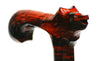 Red Wolf Wooden Cane