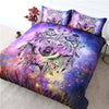 Tribal Wolf Colored Bedding Set